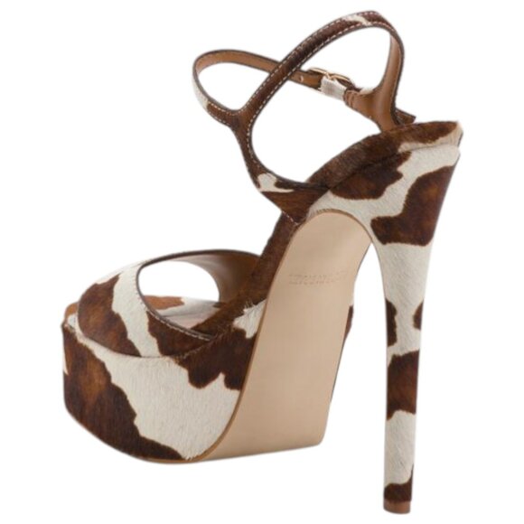 STEVE MADDEN Made In Brazil Leather Cologne Platform Heels - Picture 2 of 4